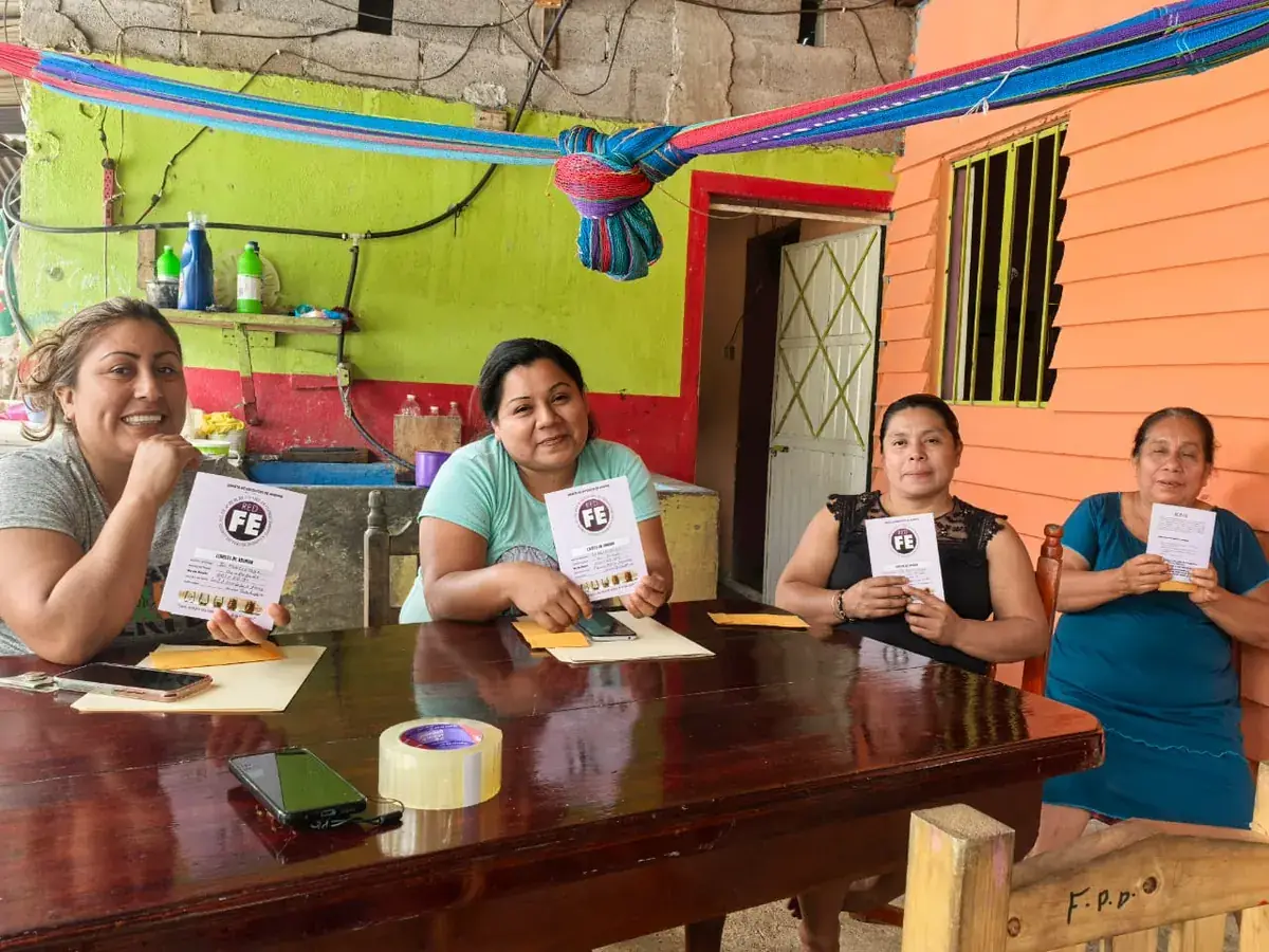 Socias de Cooperativa REDFE en Tacotalpa